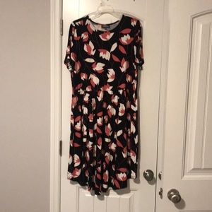 NWOT Modcloth pink and white floral dress